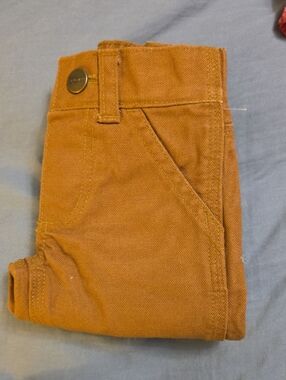 NWOT 3 Months Carhartt Brown Workwear Canvas Pocket Detail Pants
